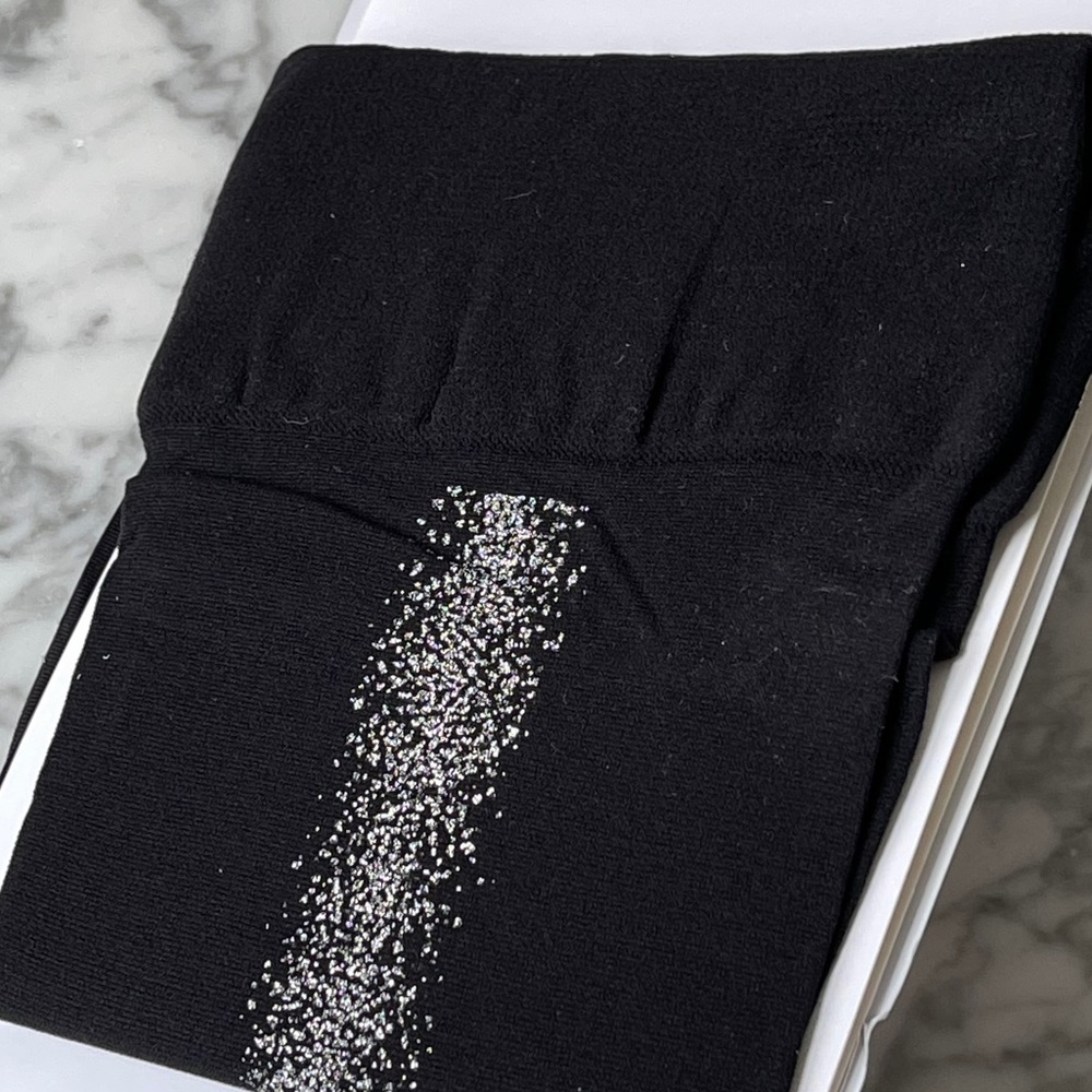 La Senza stay up stockings with glitter back seam
